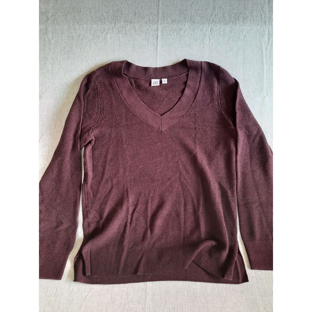 Gap Men's‎ Medium V-Neck Pullover Stretch Sweater Long Sleeve Cotton Nylon Blend